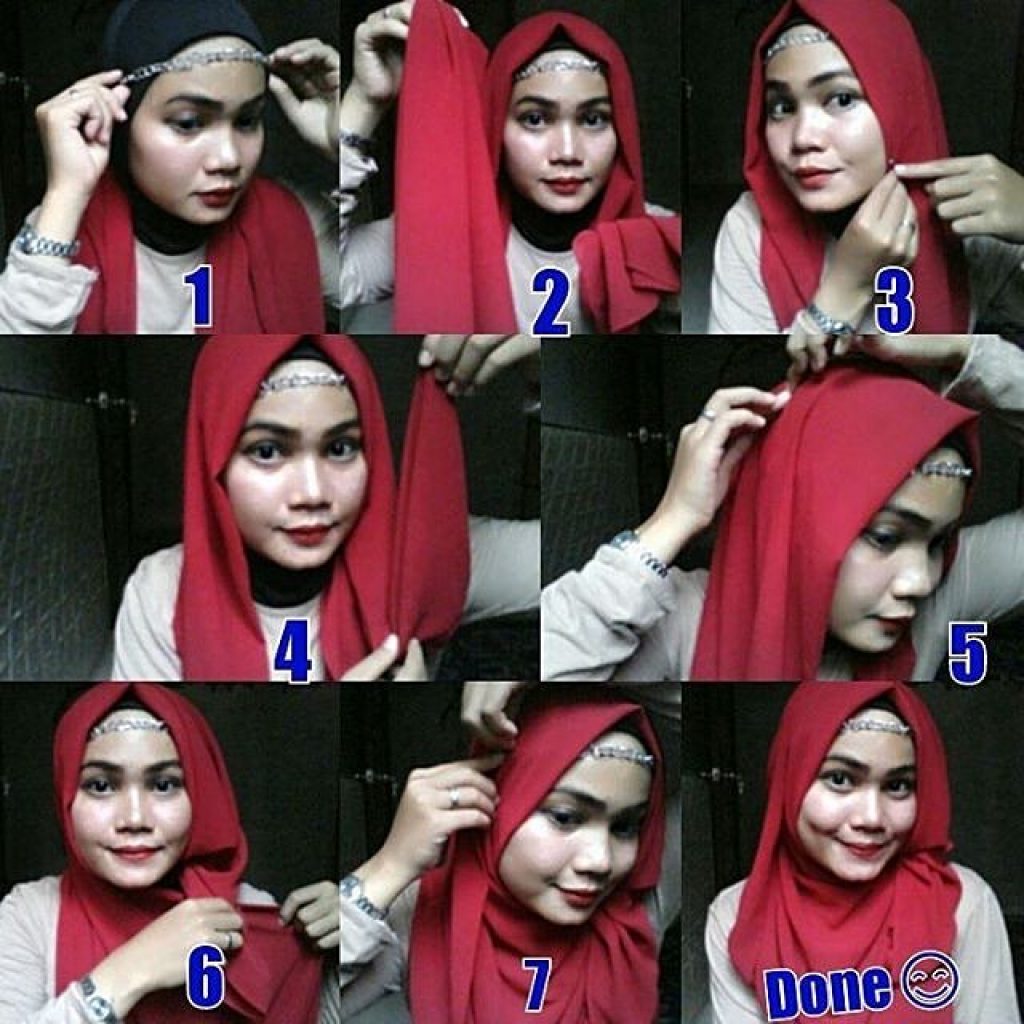 Cara Memakai Hijab Pashmina Simple 1947